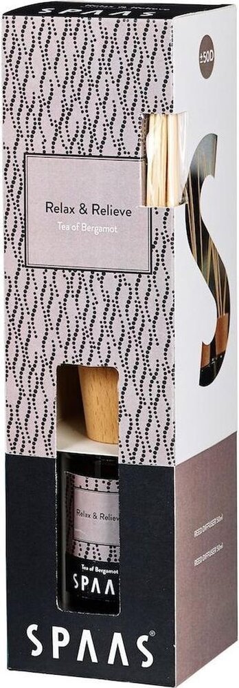 Spaas Spaas Geurstokjes Relax & Relieve Bergamotsthee - 80ml Spaas Spaas Geurstokjes Relax & Relieve Bergamotsthee - 80ml