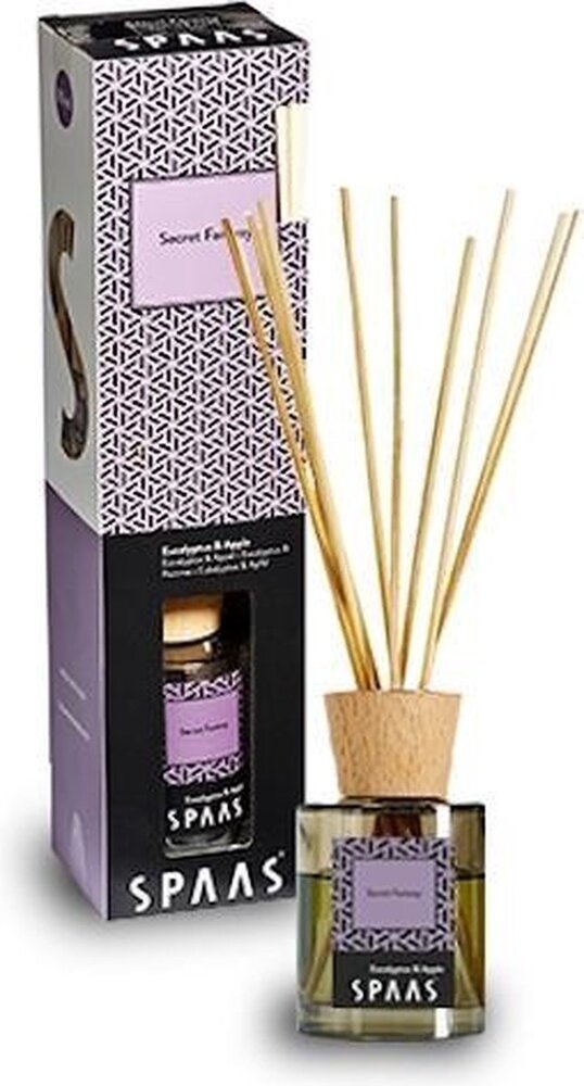 Spaas Spaas Geurstokjes Secret Fantasy Eucalyptus & Appel - 80ml Spaas Spaas Geurstokjes Secret Fantasy Eucalyptus & Appel - 80ml