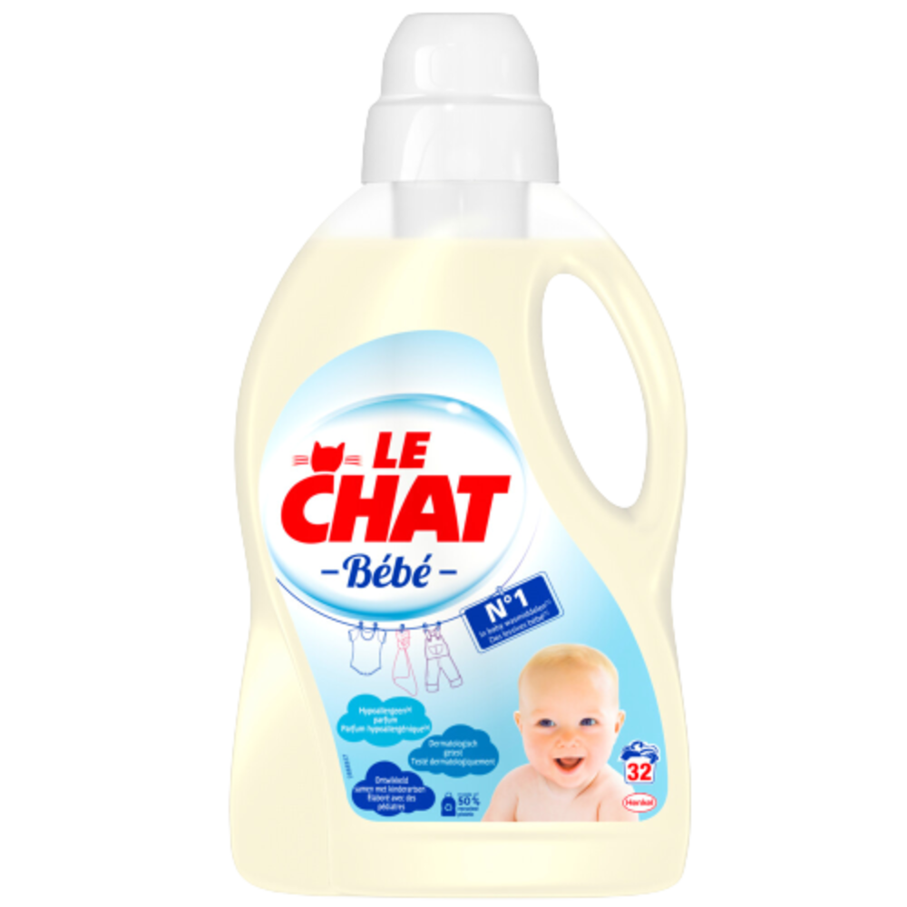 Le chat  Le Chat Vloeibaar Wasmiddel Baby - 32 Wasbeurten Le chat  Le Chat Vloeibaar Wasmiddel Baby - 32 Wasbeurten