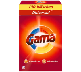 Gama Gama Waspoeder Universal 3-in-1 - 100 Wasbeurten Gama Gama Waspoeder Universal 3-in-1 - 100 Wasbeurten