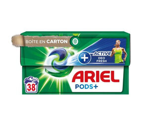Ariel Ariel Pods All-in-1 + Febreze Active Odor Defense - 38 Wasbeurten Ariel Ariel Pods All-in-1 + Febreze Active Odor Defense - 38 Wasbeurten