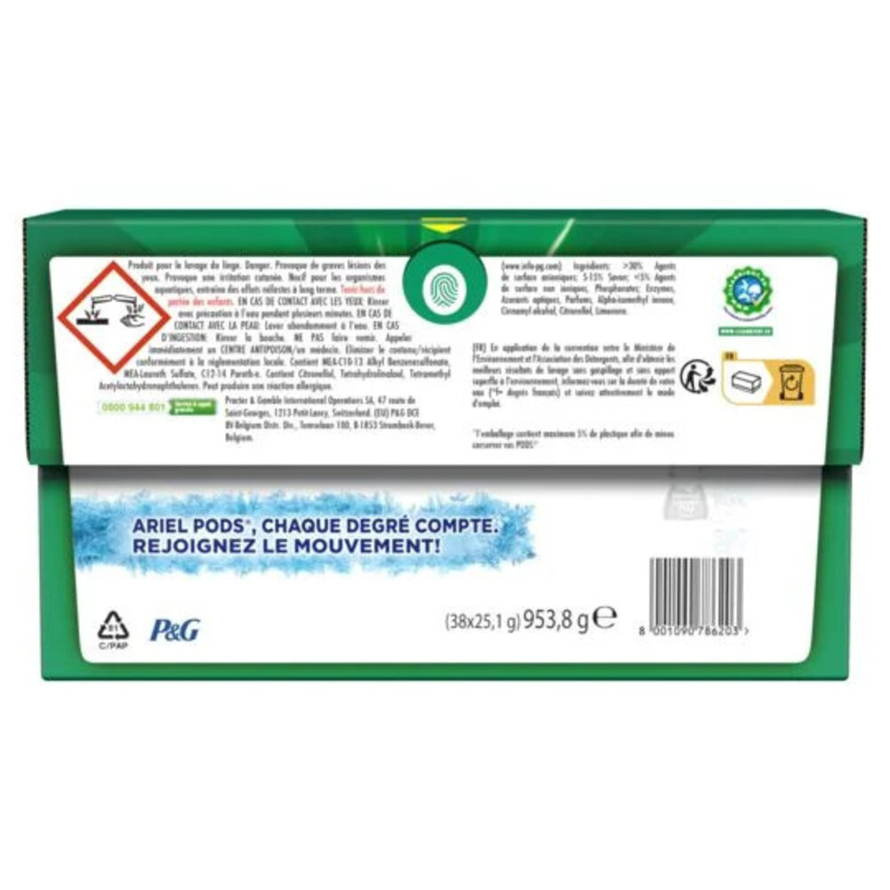 Ariel Ariel Pods All-in-1 + Febreze Active Odor Defense - 38 Wasbeurten
