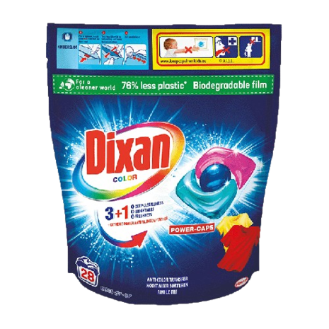 Dixan Dixan Color Power Caps 3-in-1 - 28 wasbeurten Dixan Dixan Color Power Caps 3-in-1 - 28 wasbeurten