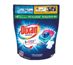 Dixan Dixan Universal Power Caps 3-in-1 - 28 wasbeurten Dixan Dixan Universal Power Caps 3-in-1 - 28 wasbeurten