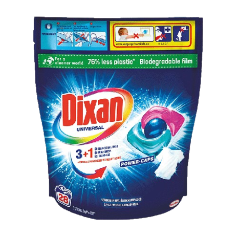 Dixan Dixan Universal Power Caps 3-in-1 - 28 wasbeurten Dixan Dixan Universal Power Caps 3-in-1 - 28 wasbeurten