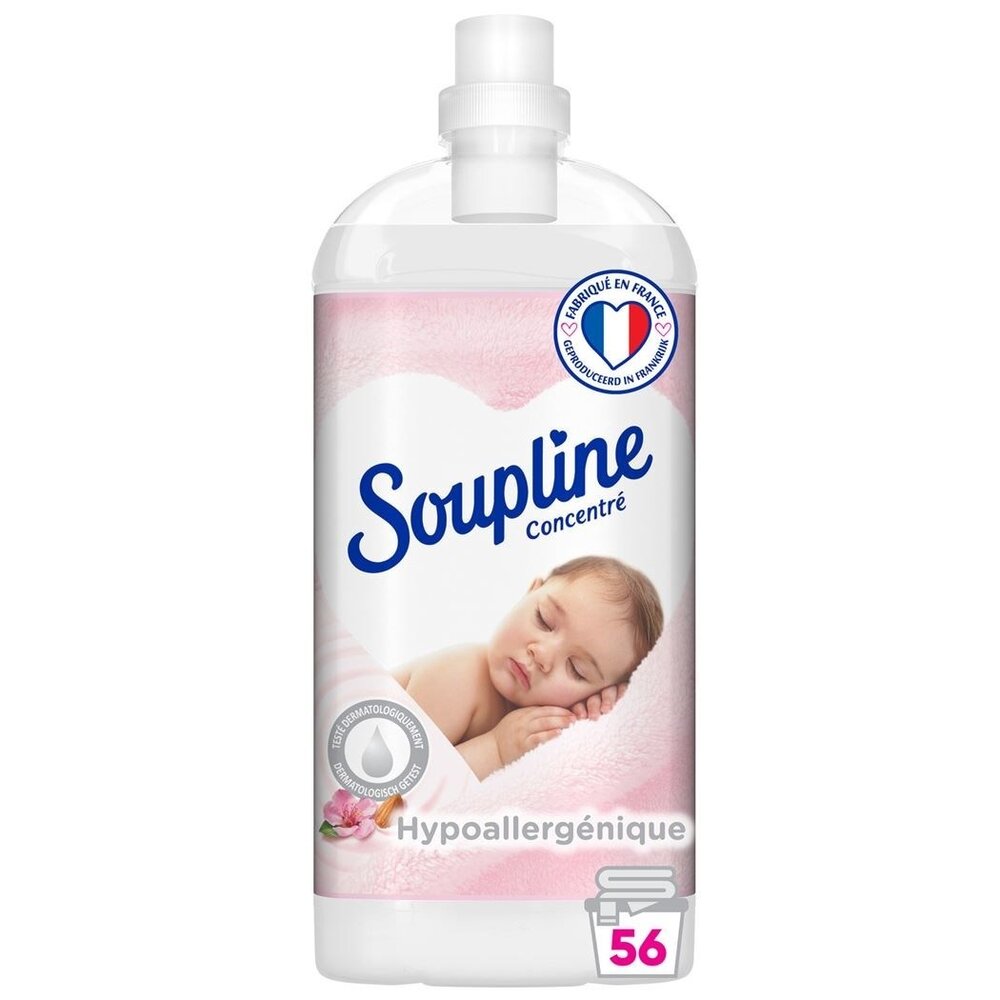 Soupline Soupline Wasverzachter Hypoallergeen (geconcentreerd) - 56 wasbeurten (1.3L) Soupline Soupline Wasverzachter Hypoallergeen (geconcentreerd) - 56 wasbeurten (1.3L)
