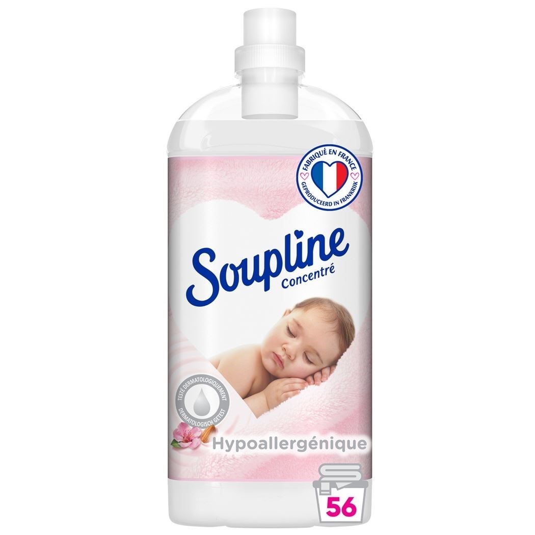Soupline Soupline Wasverzachter Hypoallergeen (geconcentreerd) - 56 wasbeurten (1.3L)