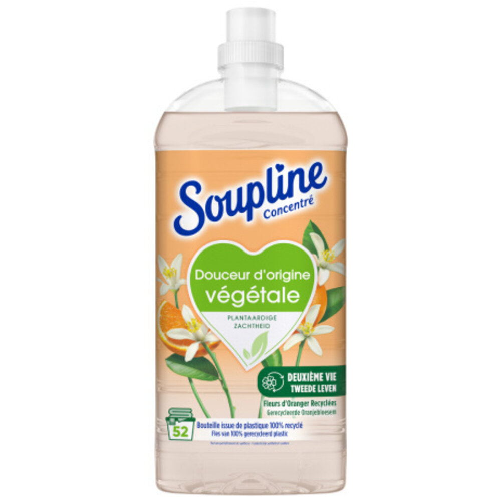 Soupline Soupline Wasverzachter Gerecycleerde Oranjebloesem (geconcentreerd) - 52 wasbeurten Soupline Soupline Wasverzachter Gerecycleerde Oranjebloesem (geconcentreerd) - 52 wasbeurten