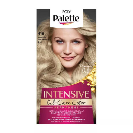 Schwarzkopf Schwarzkopf Poly Palette Haarverf 418 Licht Asblond Schwarzkopf Schwarzkopf Poly Palette Haarverf 418 Licht Asblond