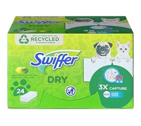 Swiffer Swiffer Dry Vloerdoekjes Navulling - 24 stuks Swiffer Swiffer Dry Vloerdoekjes Navulling - 24 stuks