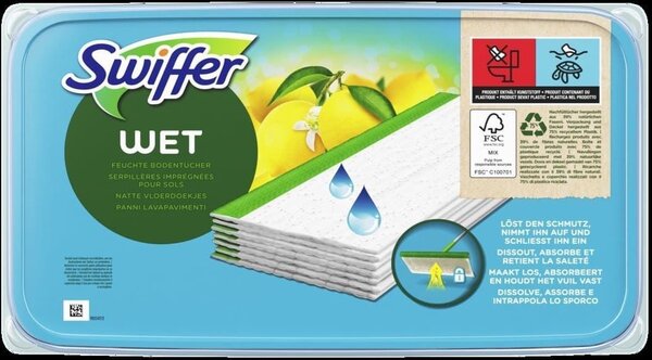 Swiffer Swiffer Wet Vochtige Vloerdoekjes Navulling - 30 stuks Swiffer Swiffer Wet Vochtige Vloerdoekjes Navulling - 30 stuks