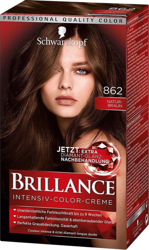 Schwarzkopf Schwarzkopf Brillance Intensive Color Creme Haarverf 862 - Natuurlijk Bruin Schwarzkopf Schwarzkopf Brillance Intensive Color Creme Haarverf 862 - Natuurlijk Bruin
