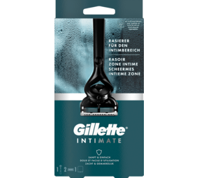 Gillette Gillette Intimate Scheersysteem Voor Intieme Zone Met 2 Navulmesjes Gillette Gillette Intimate Scheersysteem Voor Intieme Zone Met 2 Navulmesjes