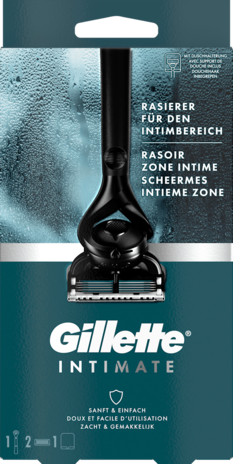 Gillette Gillette Intimate Scheersysteem Voor Intieme Zone Met 2 Navulmesjes Gillette Gillette Intimate Scheersysteem Voor Intieme Zone Met 2 Navulmesjes