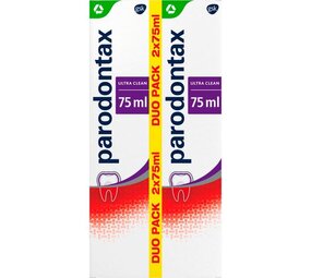 Parodontax Parodontax Tandpasta Ultra Clean tegen Bloeden Tandvlees 2 x 75 ml Parodontax Parodontax Tandpasta Ultra Clean tegen Bloeden Tandvlees 2 x 75 ml