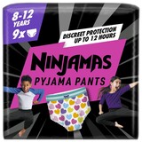 Pampers Pampers Ninjamas Pyjama Pants for Girls 8-12 jaar (27-43kg), 9 stuks Pampers Pampers Ninjamas Pyjama Pants for Girls 8-12 jaar (27-43kg), 9 stuks