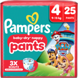 Pampers Pampers Babybroekje Baby Dry Paw Patrol maat 4 Maxi (9-15 kg), 25 stuks Pampers Pampers Babybroekje Baby Dry Paw Patrol maat 4 Maxi (9-15 kg), 25 stuks