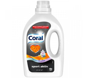 Coral Coral Sport Active - Wasmiddel 1,25L 26 sc Coral Coral Sport Active - Wasmiddel 1,25L 26 sc