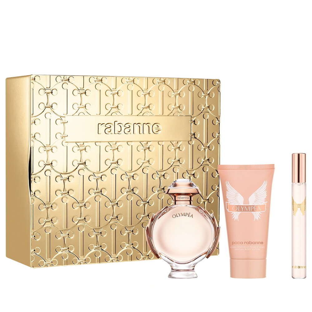 Paco Rabanne Paco Rabanne Olympéa Giftset – Eau de Parfum 50 ml + Bodylotion 75 ml + Miniatuur 10 ml