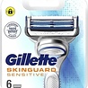 Gillette Gillette Skinguard Sensitive scheermesjes 6 stuks Gillette Gillette Skinguard Sensitive scheermesjes 6 stuks