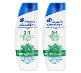 Head&Shoulders Head & Shoulders 2in1 Shampoo+Conditioner Menthol Fresh 2x300ml Head&Shoulders Head & Shoulders 2in1 Shampoo+Conditioner Menthol Fresh 2x300ml