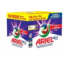 Ariel Ariel All-in-1 Pods Color 2x38 - 76 Wasbeurten Ariel Ariel All-in-1 Pods Color 2x38 - 76 Wasbeurten