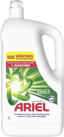 Ariel Ariel Wasmiddel Vloeibaar 5L – 100 Wasbeurten, Universeel, Extra Krachtig Ariel Ariel Wasmiddel Vloeibaar 5L – 100 Wasbeurten, Universeel, Extra Krachtig