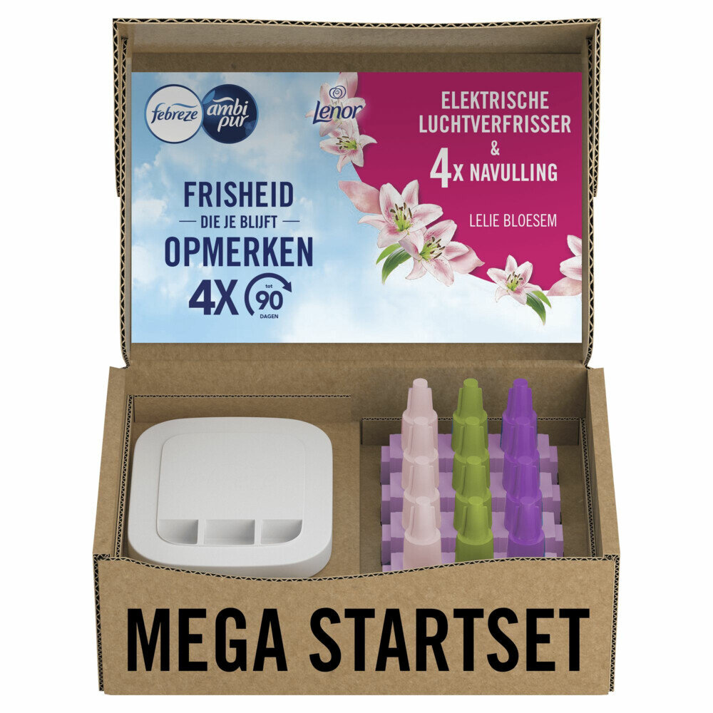 Febreze Febreze Elektrische Luchtverfrisser Lelie Bloesem 1 set Febreze Febreze Elektrische Luchtverfrisser Lelie Bloesem 1 set