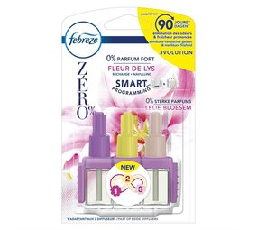 Febreze Febreze 3Volution Elektrische luchtverfrisser navulling Fleur de Lys Zero% 20 ml Febreze Febreze 3Volution Elektrische luchtverfrisser navulling Fleur de Lys Zero% 20 ml