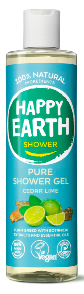 Head&Shoulders Happy Earth 100% Natuurlijke Douchegel Cedar Lime 300 ml Head&Shoulders Happy Earth 100% Natuurlijke Douchegel Cedar Lime 300 ml