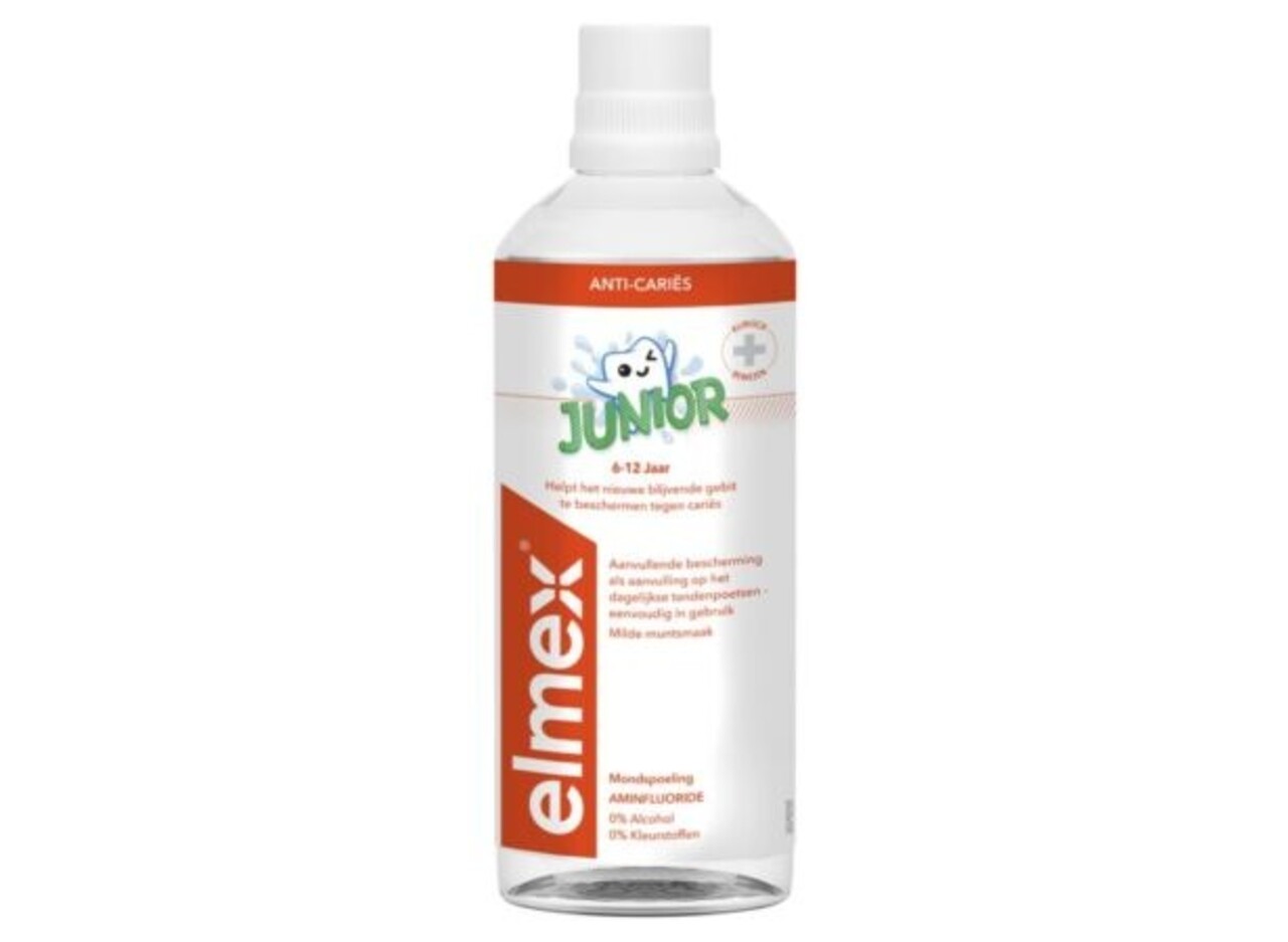 Elmex Elmex Mondspoeling Junior (5-12 Jaar) 400 ml Elmex Elmex Mondspoeling Junior (5-12 Jaar) 400 ml