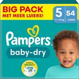 Pampers Pampers - Baby Dry - Maat 5 - Big Pack - 54 stuks - 11/16 KG Pampers Pampers - Baby Dry - Maat 5 - Big Pack - 54 stuks - 11/16 KG