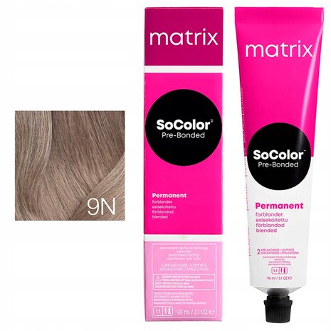 Matrix Matrix - SoColor 9N Zeer Licht Blond Natuur - 90ml Matrix Matrix - SoColor 9N Zeer Licht Blond Natuur - 90ml