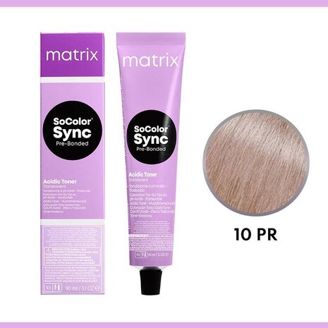 Matrix Matrix - SoColor Sync Acidic Toner 10PR - 90ml Matrix Matrix - SoColor Sync Acidic Toner 10PR - 90ml
