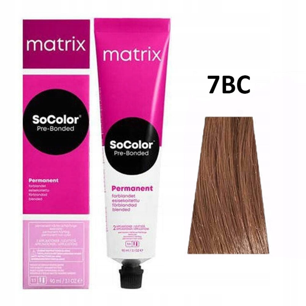 Matrix Matrix - SoColor 7BC Midden Blond Blond Koper - 90ml Matrix Matrix - SoColor 7BC Midden Blond Blond Koper - 90ml