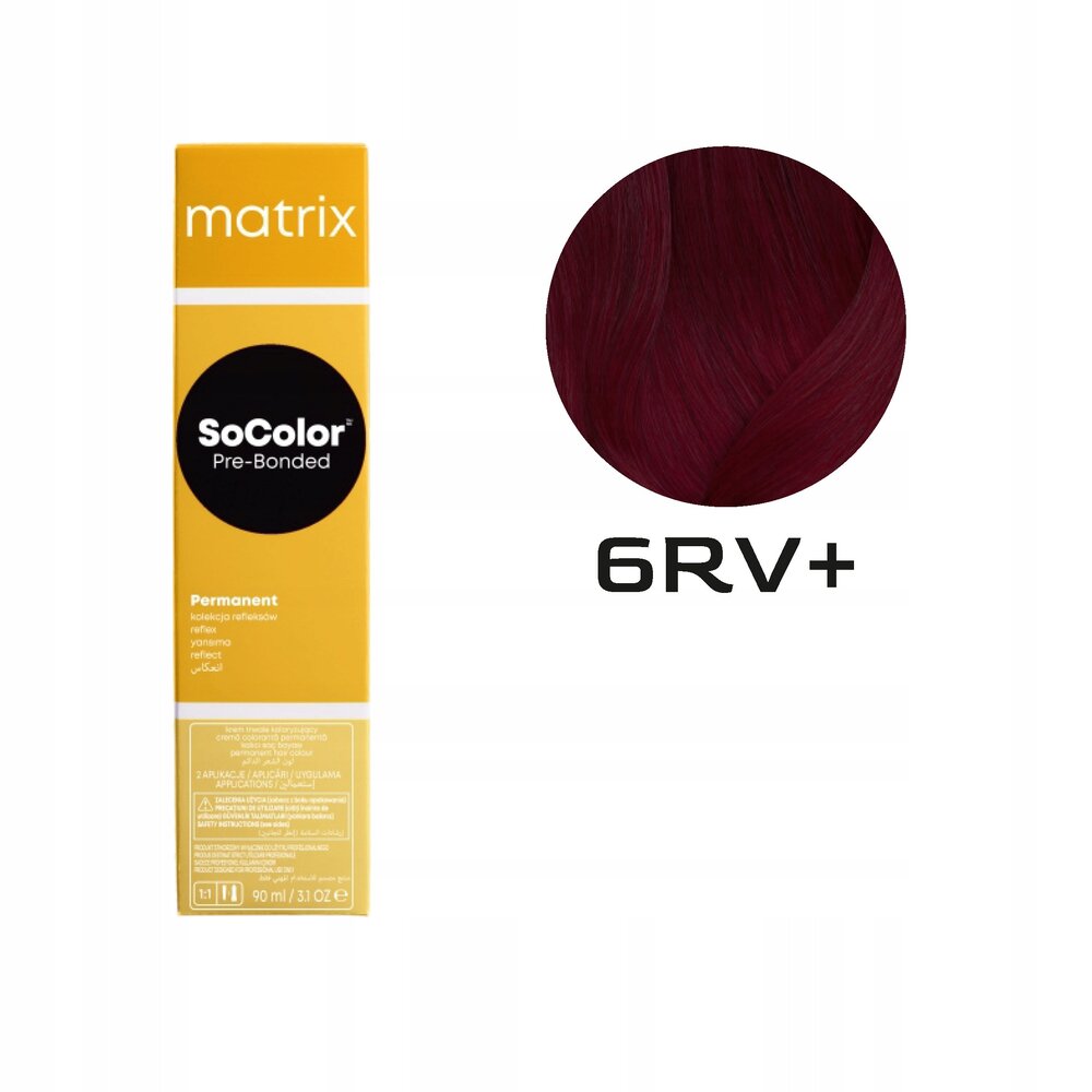 Matrix Matrix - SoColor 6RV+ Donkerblond Rood Violet Plus - 90ml Matrix Matrix - SoColor 6RV+ Donkerblond Rood Violet Plus - 90ml