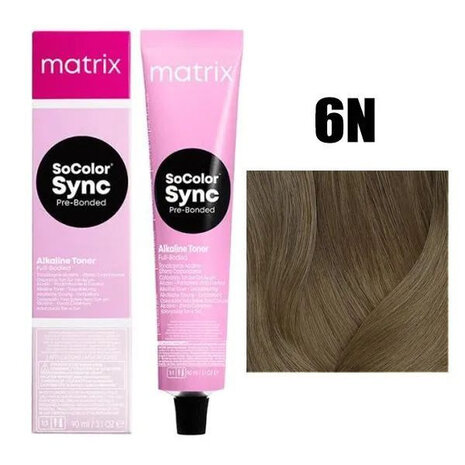 Matrix Matrix - SuperSync Pre-Bonded - 6N/6.0 Dark Blonde Neutral Alkaline Demi - 90ml Matrix Matrix - SuperSync Pre-Bonded - 6N/6.0 Dark Blonde Neutral Alkaline Demi - 90ml