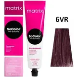 Matrix Matrix SoColor Pre-Bonded Permanent Crème Haarkleur Kleuring 90ml - 06VR Dark Blonde Violet Red