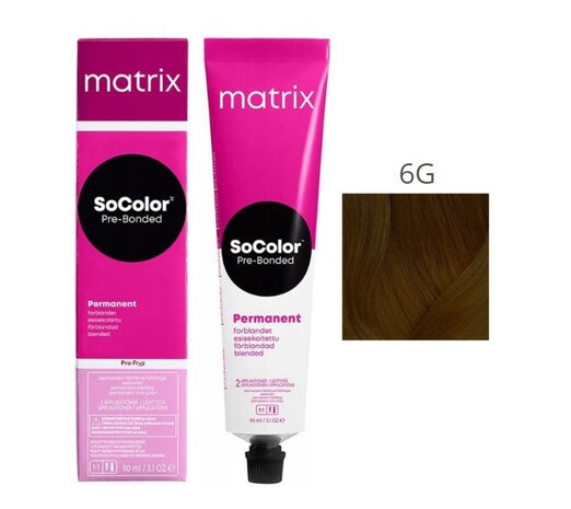 Matrix Matrix - SoColor 6G Donker Blond Goud - 90ml Matrix Matrix - SoColor 6G Donker Blond Goud - 90ml