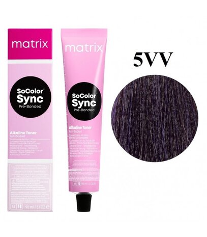 Matrix Matrix - SoColor Sync Pre-Bonded Alkaline Toner 5VV - 90ml Matrix Matrix - SoColor Sync Pre-Bonded Alkaline Toner 5VV - 90ml