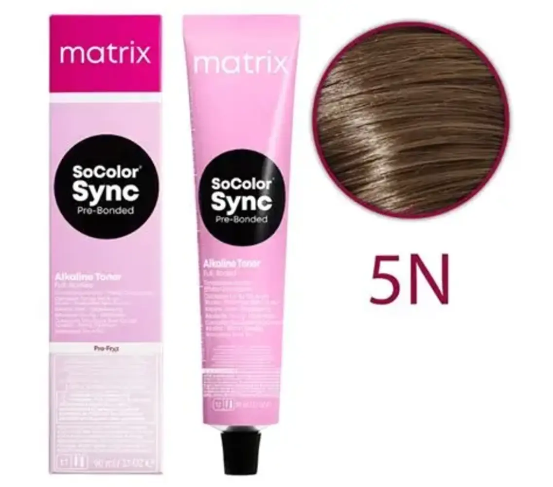Matrix Matrix - SoColor Sync Pre-Bonded Alkaline Toner 5N - 90ml Matrix Matrix - SoColor Sync Pre-Bonded Alkaline Toner 5N - 90ml