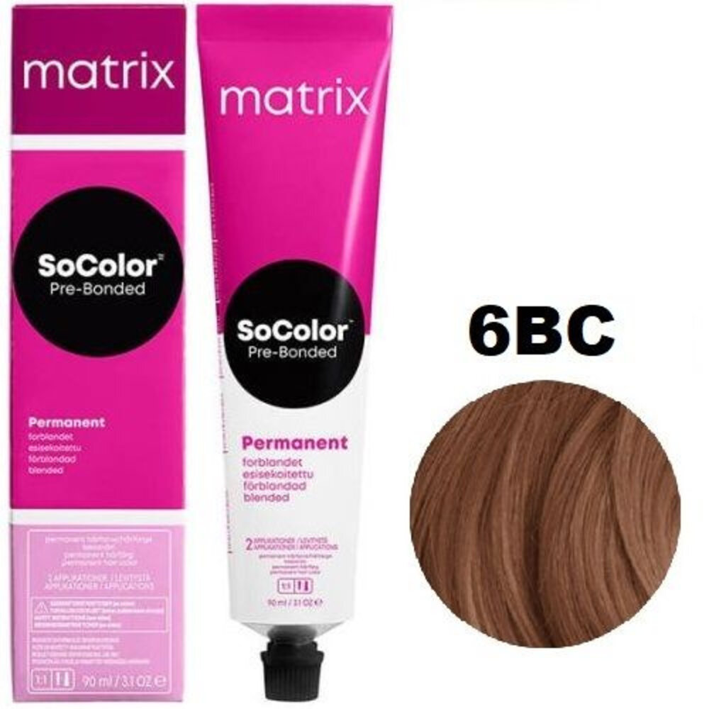Matrix Matrix - SoColor 6BC Donker Blond Blond Koper - 90ml Matrix Matrix - SoColor 6BC Donker Blond Blond Koper - 90ml