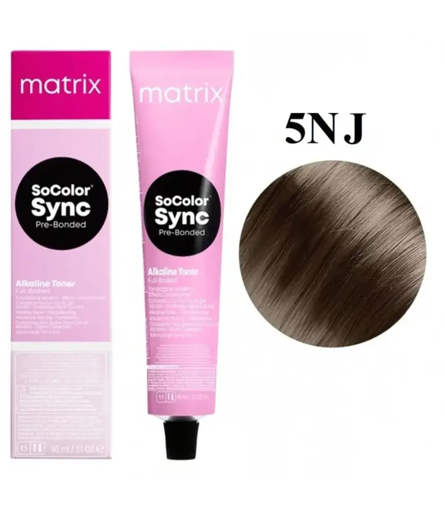 Matrix Matrix - SoColor 5NJ Sync Pre-Bonded Alkaline Toner - 90ml Matrix Matrix - SoColor 5NJ Sync Pre-Bonded Alkaline Toner - 90ml