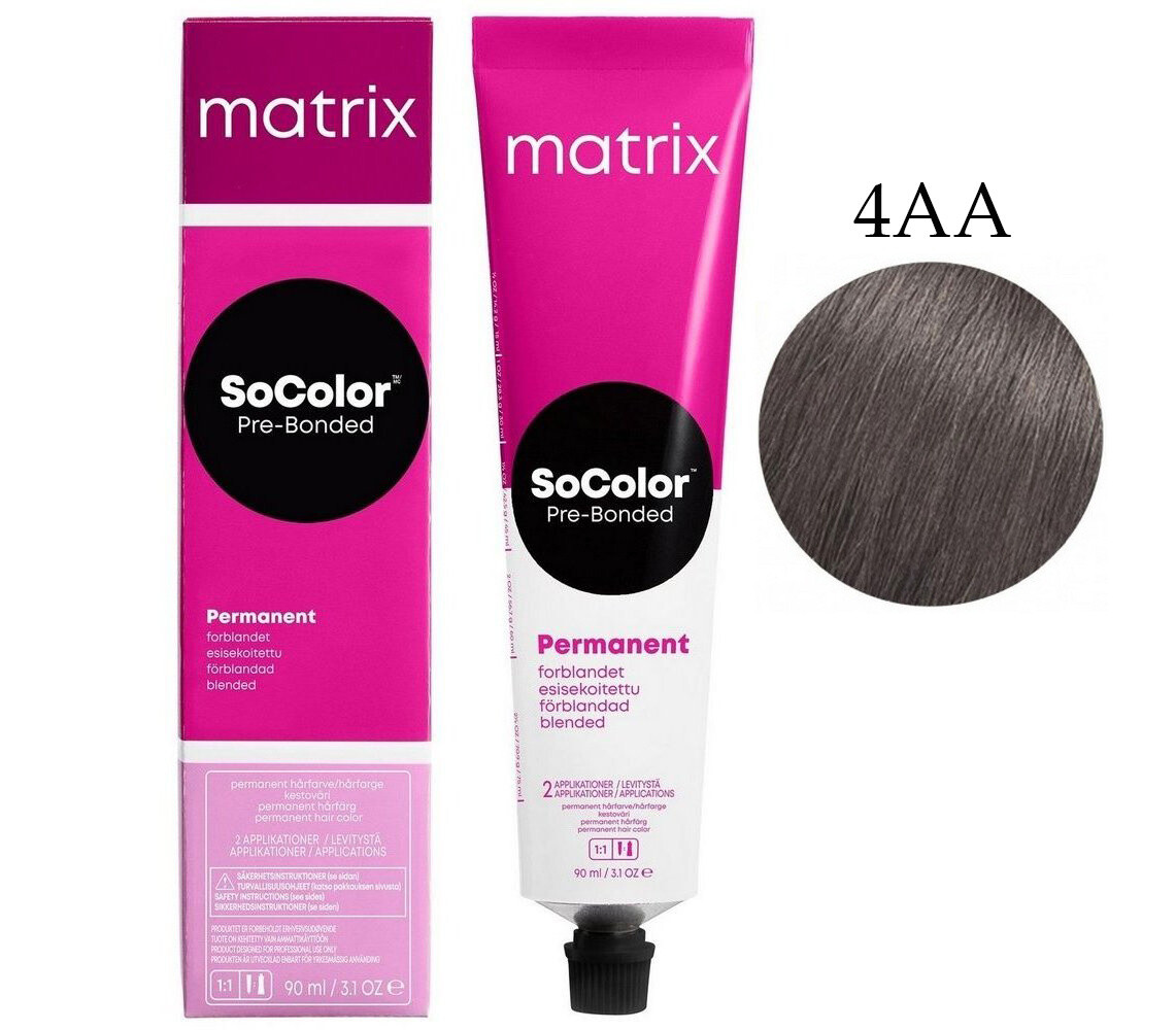 Matrix Matrix Socolor 4AA medium brown asch asch 90 ml