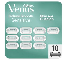 Gillette Gillette Venus Deluxe Smooth Sensitive - 10 stuks Gillette Gillette Venus Deluxe Smooth Sensitive - 10 stuks