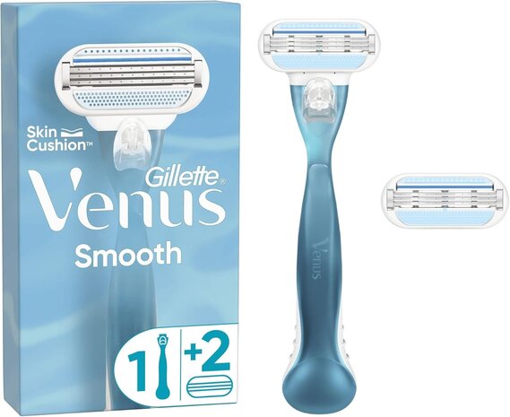 Gillette Gillette Venus Smooth Scheermes met 2 mesjes