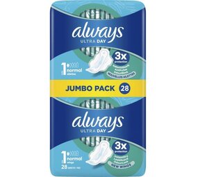 Always Always Ultra Normaal met vleugels - 26+2 stuks Always Always Ultra Normaal met vleugels - 26+2 stuks