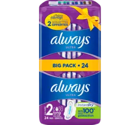 Always Always Ultra Long met vleugels - 22+2 stuks Always Always Ultra Long met vleugels - 22+2 stuks