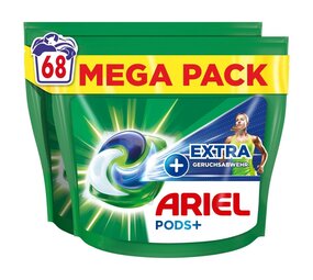 Ariel Ariel All-in-1 Pods Universal Extra geurbestrijding 2x34 - 68wl Ariel Ariel All-in-1 Pods Universal Extra geurbestrijding 2x34 - 68wl