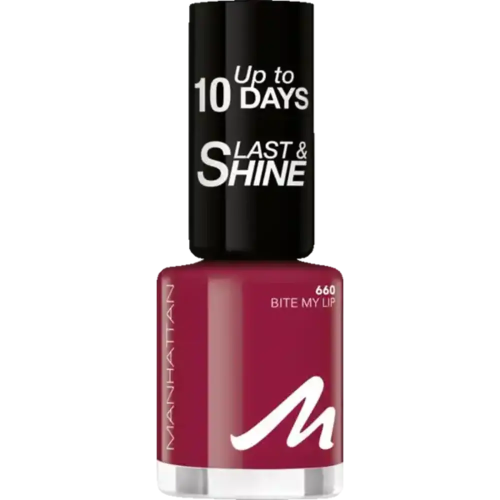 Manhattan Manhattan Nagellak Last & Shine – 660 Bite My Lip, 8 ml voor langdurige kleur en glans Manhattan Manhattan Nagellak Last & Shine – 660 Bite My Lip, 8 ml voor langdurige kleur en glans